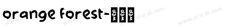 orange forest字体转换